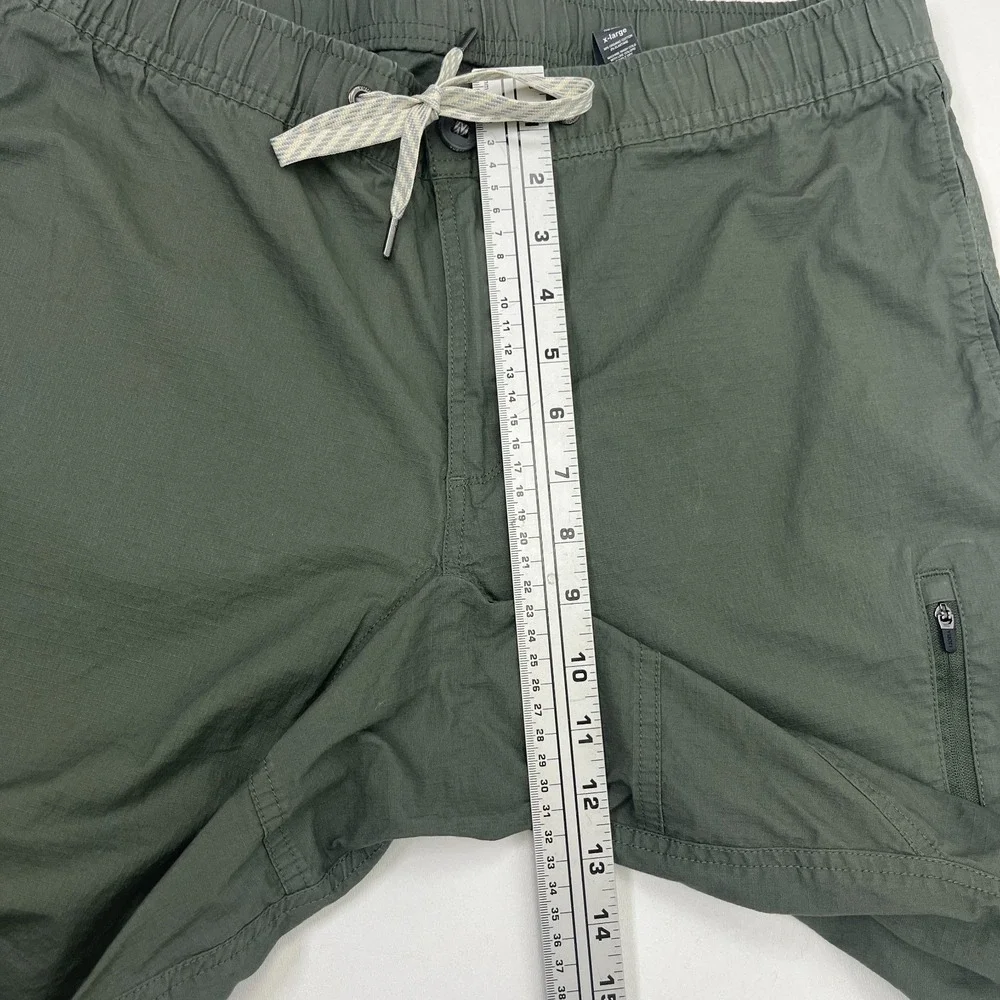 VUORI Men's XL Ripstop Climber Pants Green Organic Cotton Stretch Recent V412-L